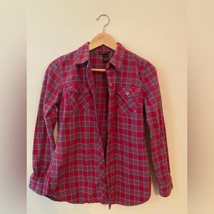 Bit & Bridle Fuschia and Blue Plaid Shirt